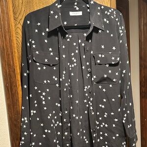 Equipment Black Shirt with White Star Pattern